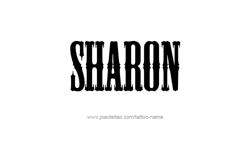 Tattoo Design Name Sharon  