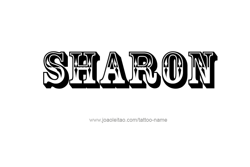 Tattoo Design Name Sharon  