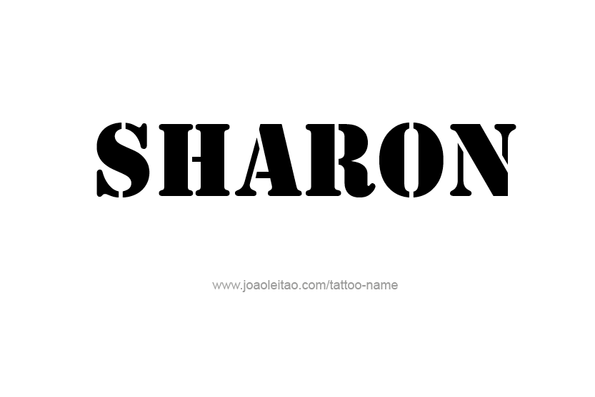 Tattoo Design Name Sharon  