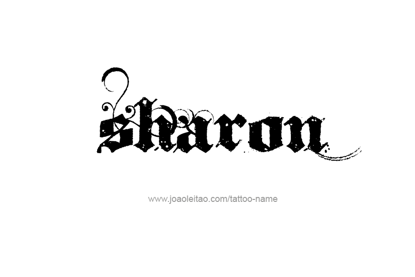 Tattoo Design Name Sharon  