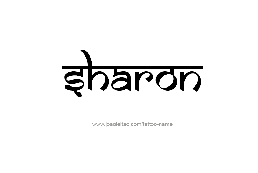 Tattoo Design Name Sharon  