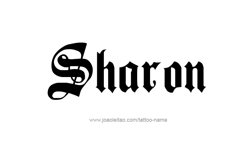 Tattoo Design Name Sharon  