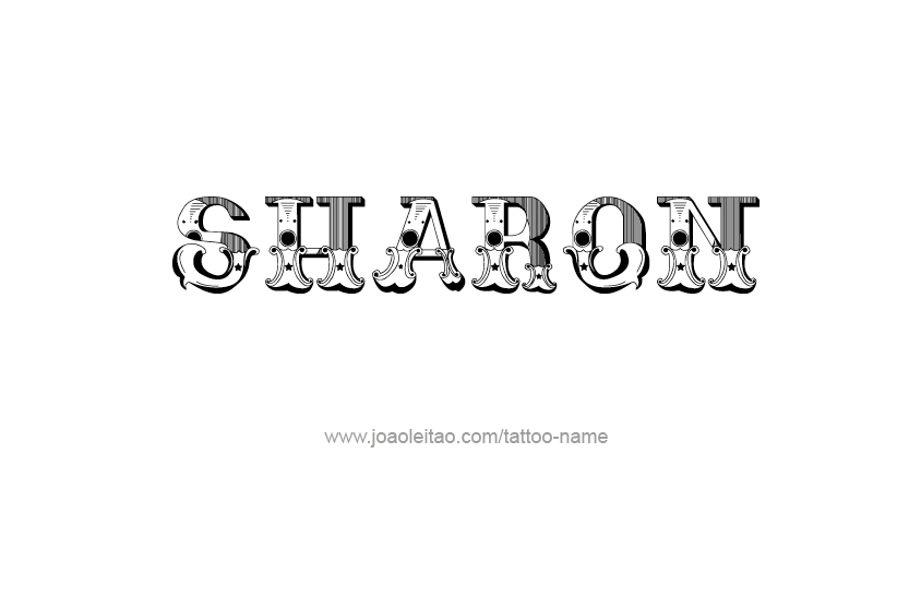 Tattoo Design Name Sharon  