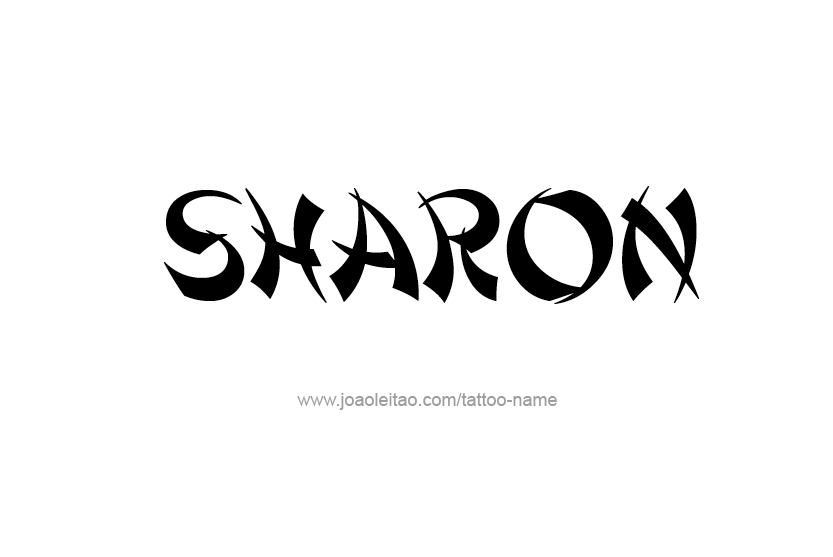 Tattoo Design Name Sharon