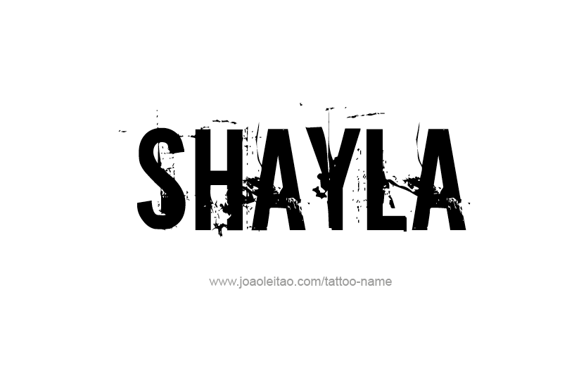 Tattoo Design Name Shayla   