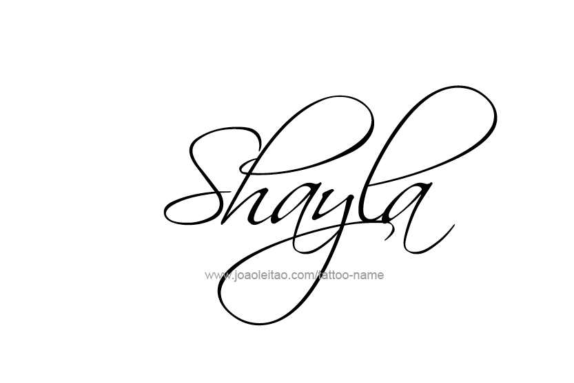 Tattoo Design Name Shayla   