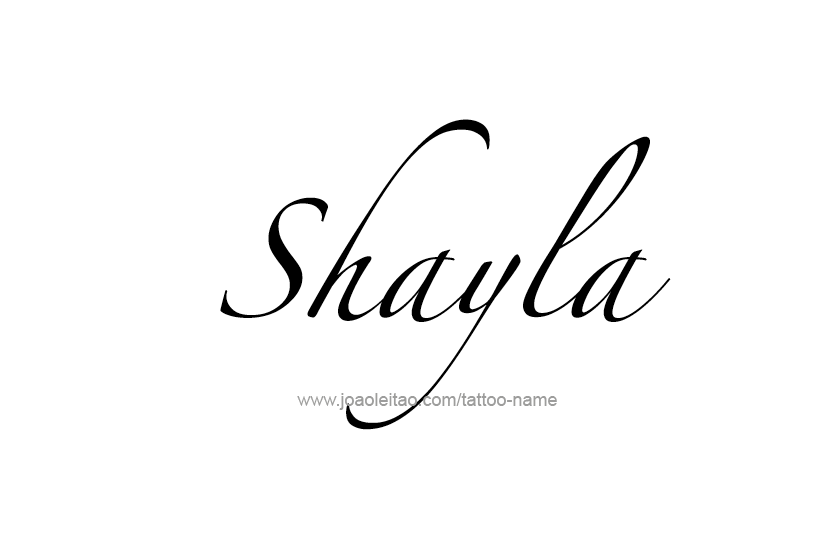 Tattoo Design Name Shayla   