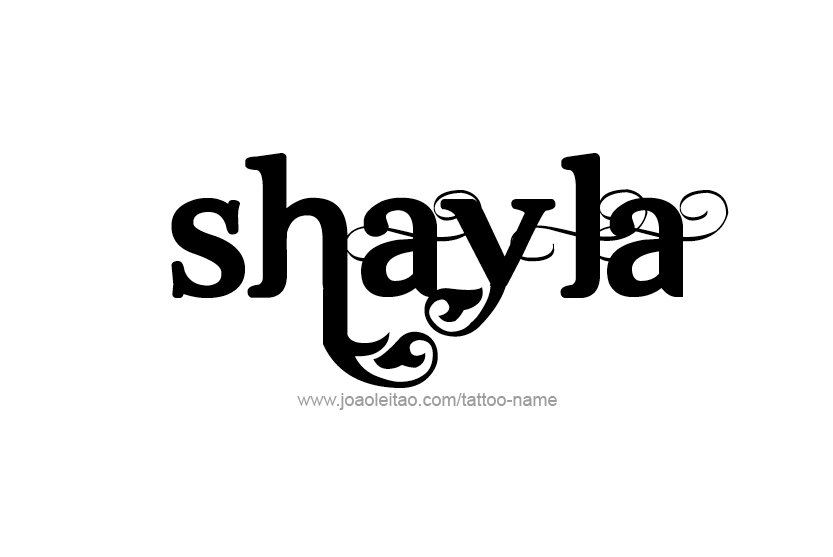 Tattoo Design Name Shayla   