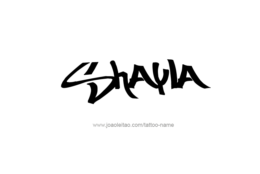 Tattoo Design Name Shayla   