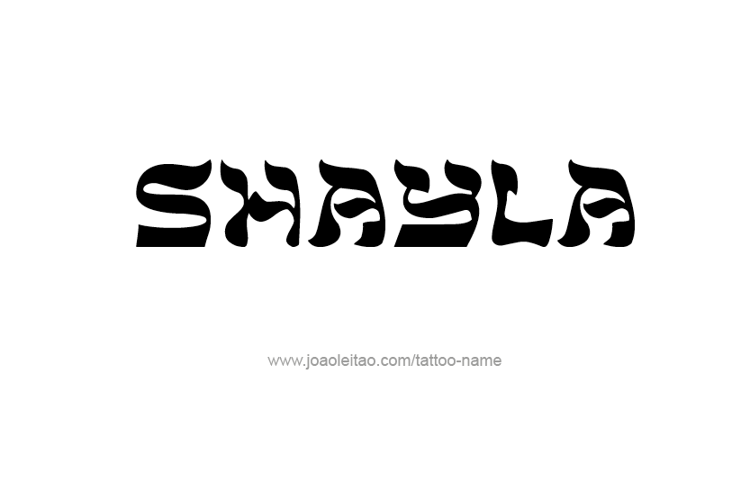 Tattoo Design Name Shayla   