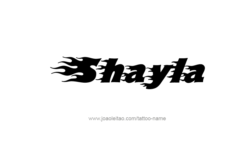 Tattoo Design Name Shayla   