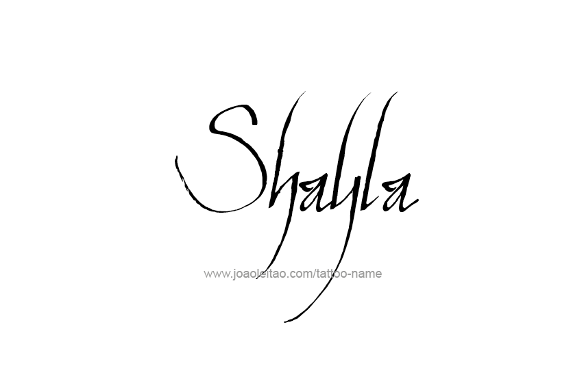 Tattoo Design Name Shayla   