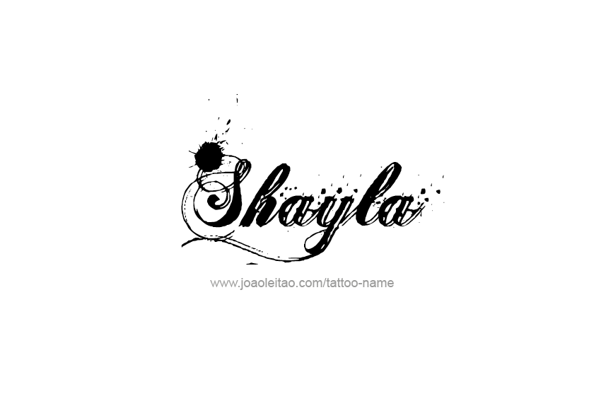 Tattoo Design Name Shayla   