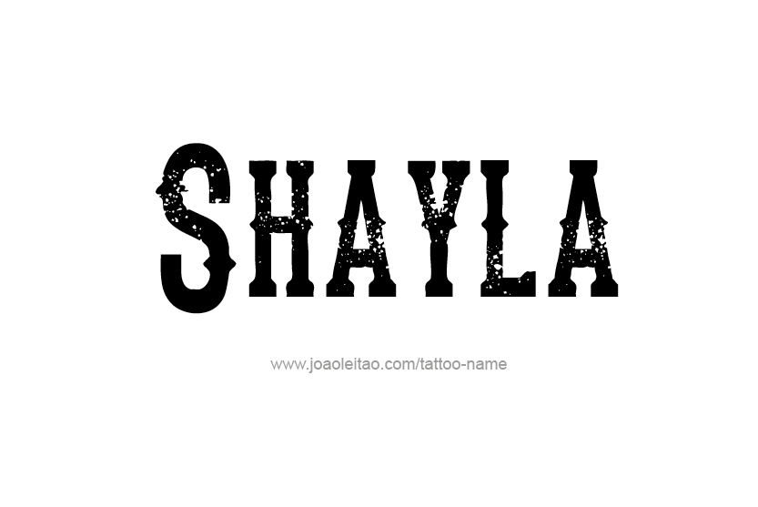 Tattoo Design Name Shayla   