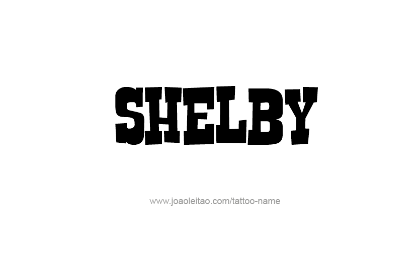 Tattoo Design Name Shelby   