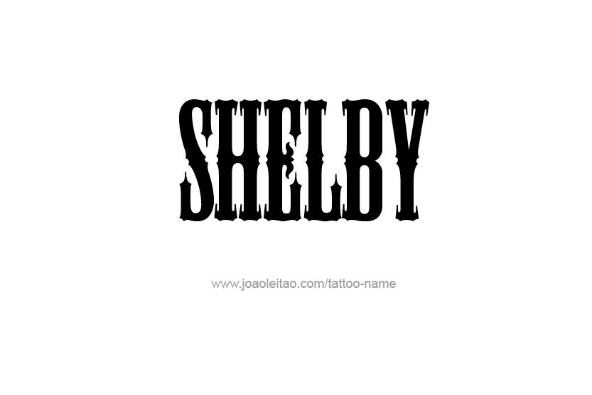 Tattoo Design Name Shelby   