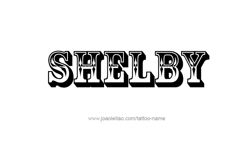 Tattoo Design Name Shelby   