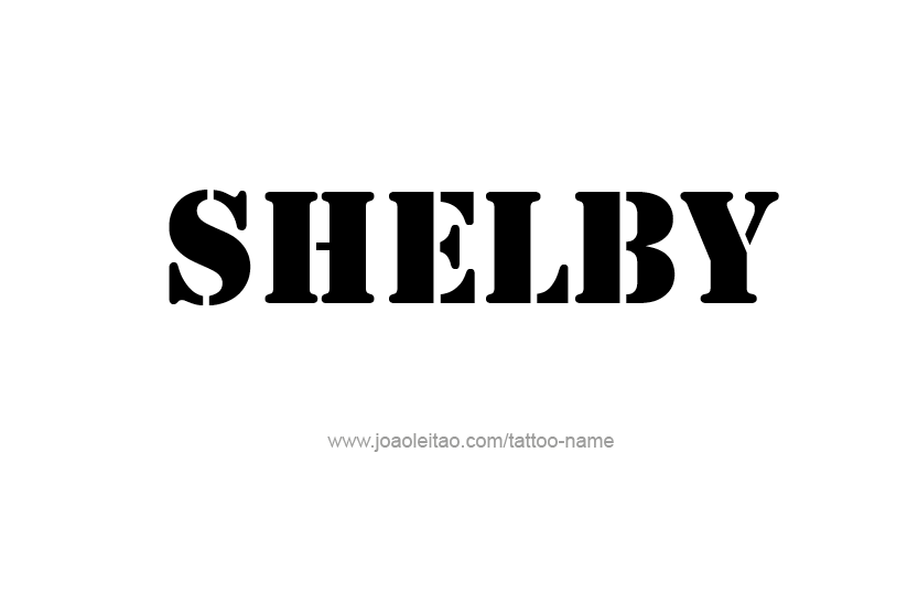 Tattoo Design Name Shelby   