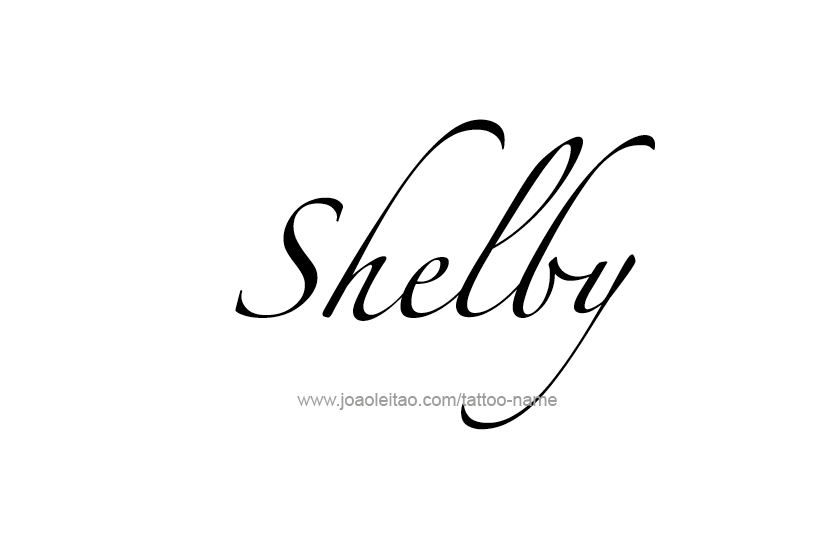 Tattoo Design Name Shelby   