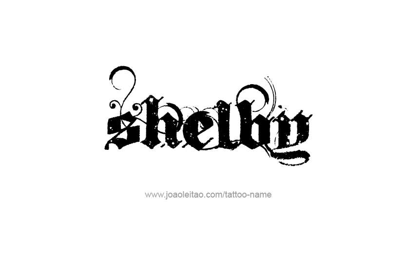 Tattoo Design Name Shelby   