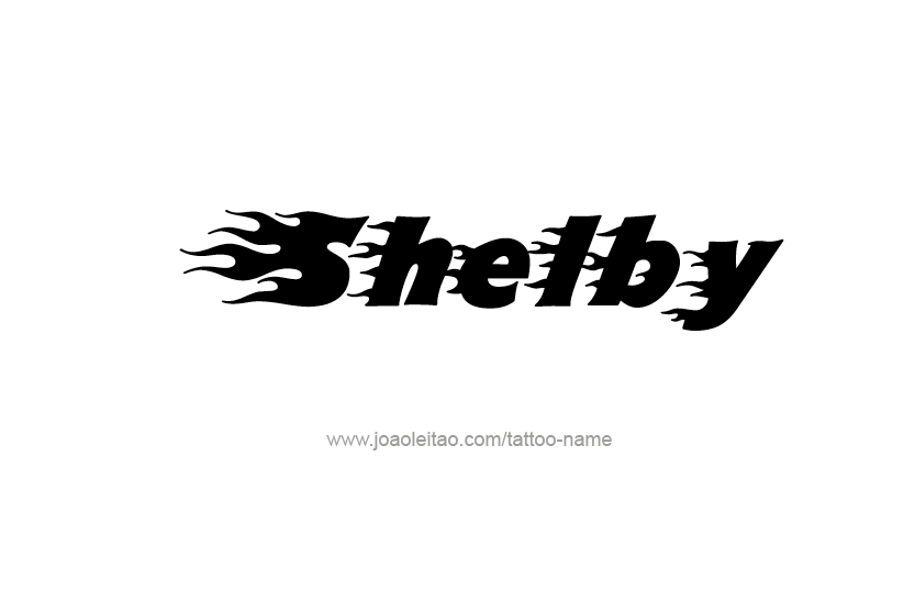 Tattoo Design Name Shelby   