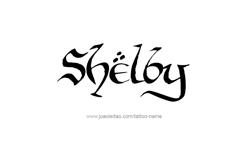 Tattoo Design Name Shelby   