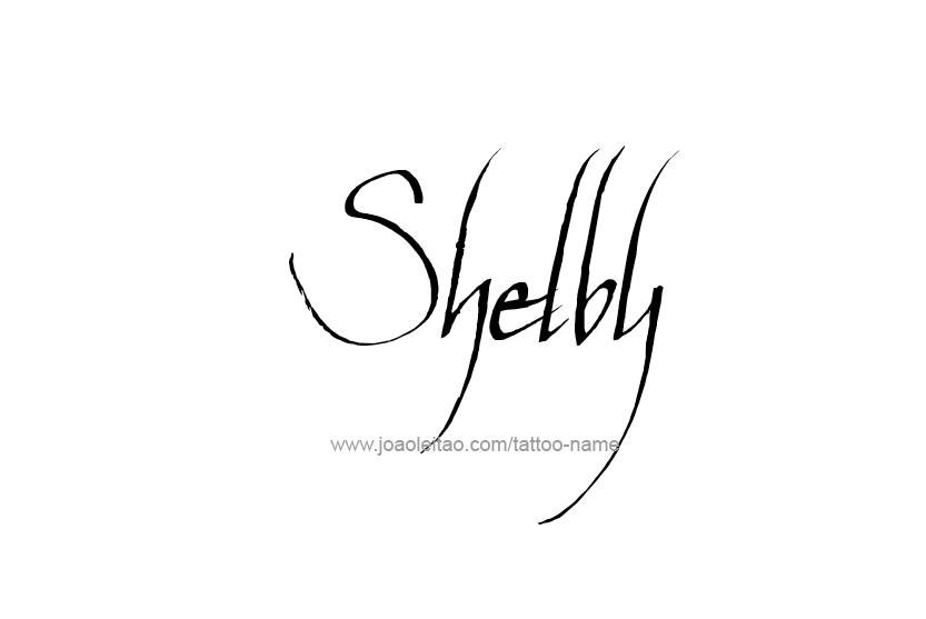 Tattoo Design Name Shelby   