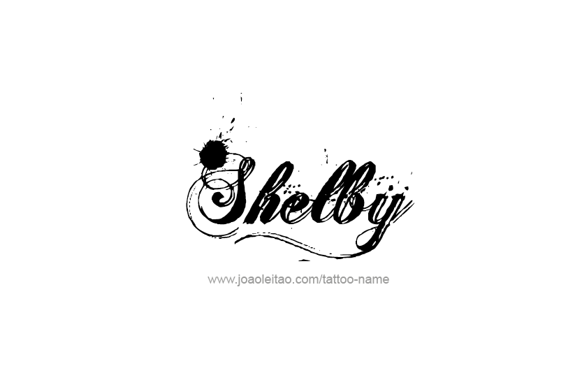 Tattoo Design Name Shelby   