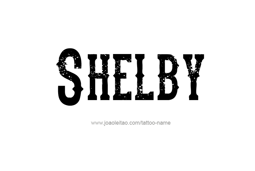 Tattoo Design Name Shelby   