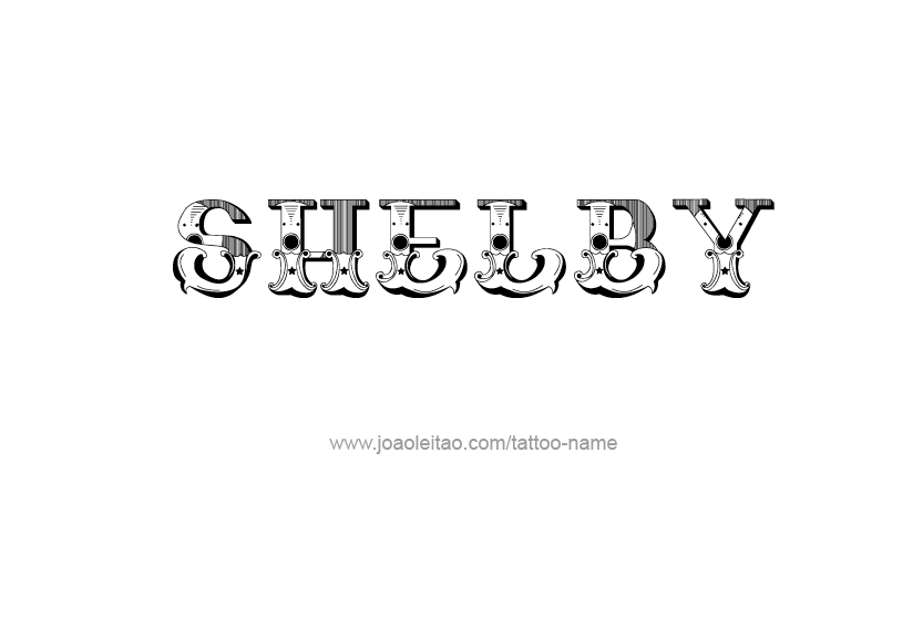 Tattoo Design Name Shelby   