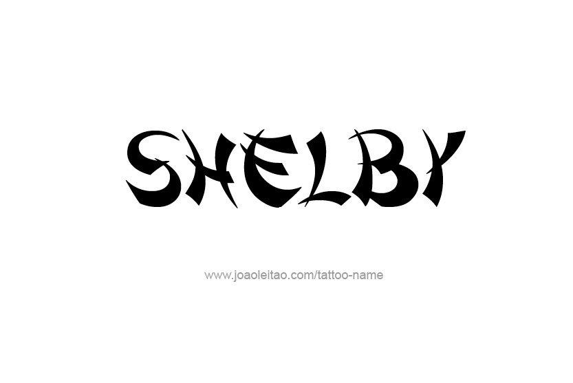 Tattoo Design Name Shelby