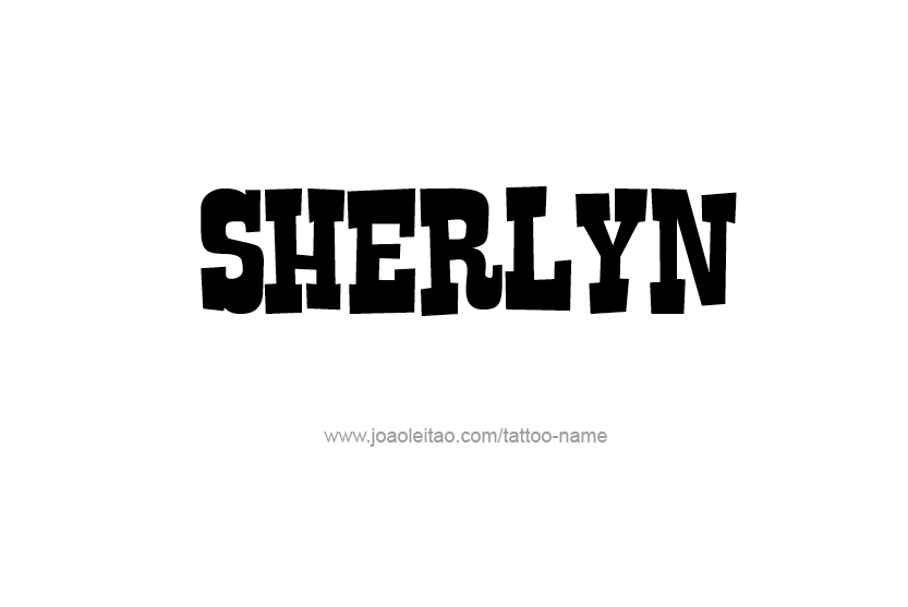 Tattoo Design Name Sherlyn   