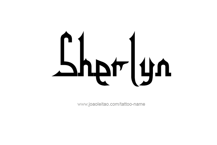 Tattoo Design Name Sherlyn   