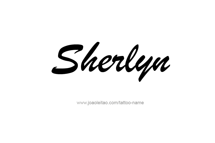 Tattoo Design Name Sherlyn   