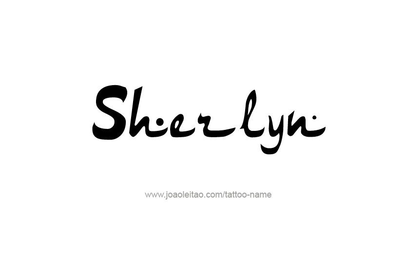 Tattoo Design Name Sherlyn   