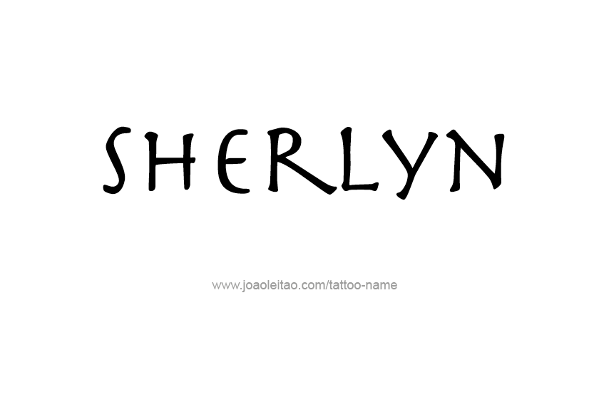 Tattoo Design Name Sherlyn   