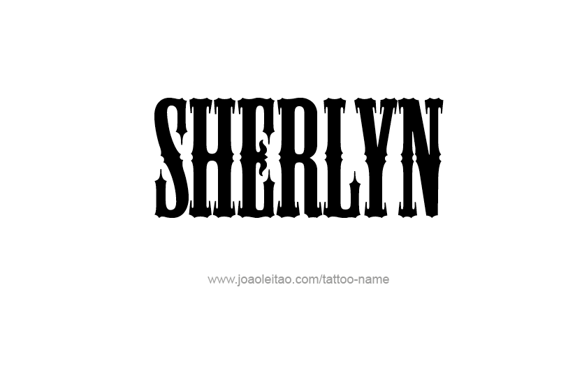 Tattoo Design Name Sherlyn   