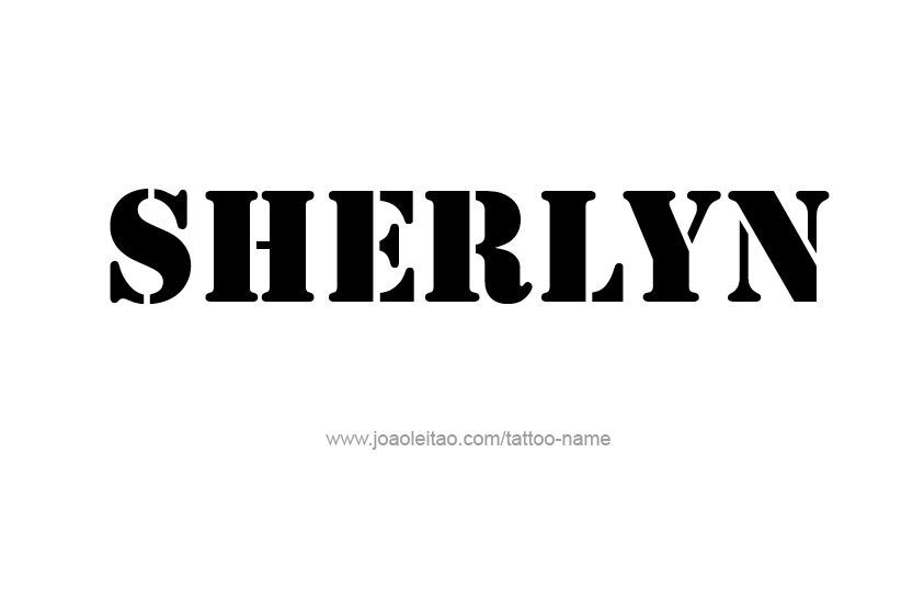 Tattoo Design Name Sherlyn   