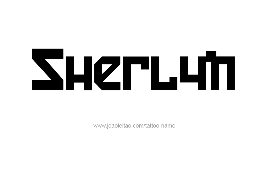 Tattoo Design Name Sherlyn   