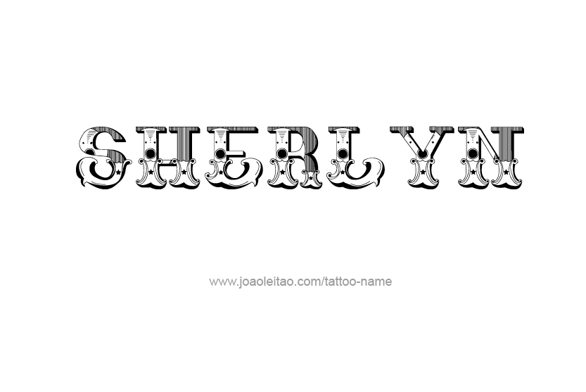 Tattoo Design Name Sherlyn   