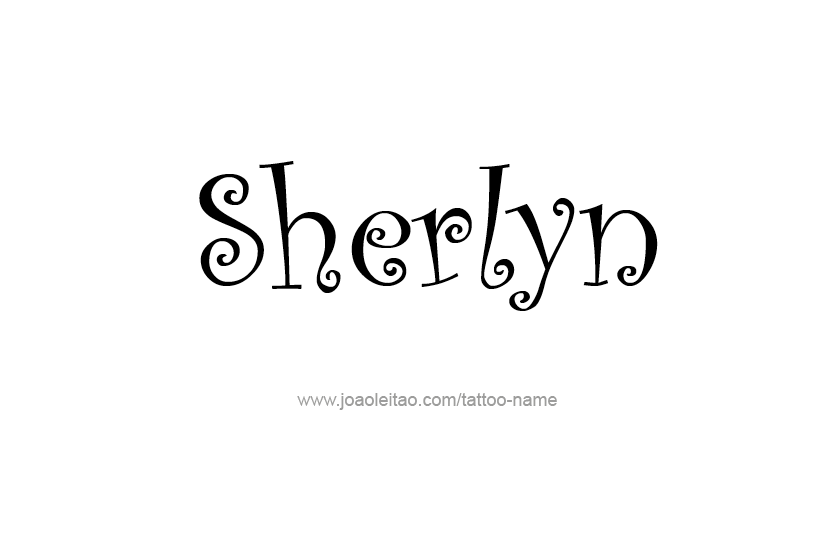 Tattoo Design Name Sherlyn   