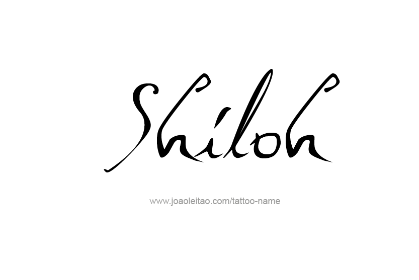 Tattoo Design Name Shiloh   