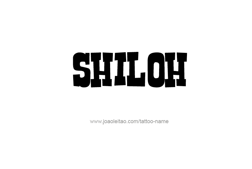 Tattoo Design Name Shiloh   