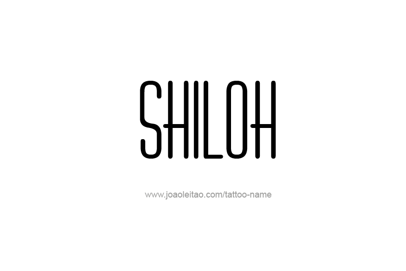 Tattoo Design Name Shiloh   