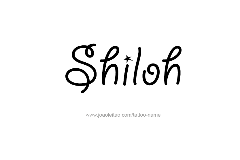 Tattoo Design Name Shiloh   