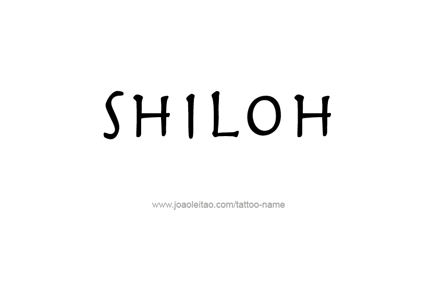 Tattoo Design Name Shiloh   