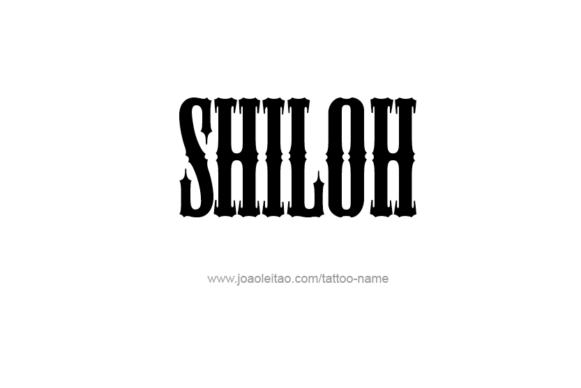 Tattoo Design Name Shiloh   