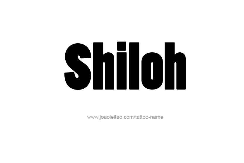 Tattoo Design Name Shiloh   