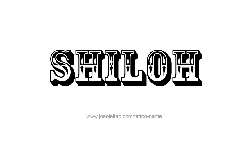 Tattoo Design Name Shiloh   