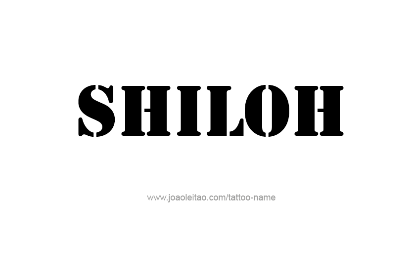 Tattoo Design Name Shiloh   